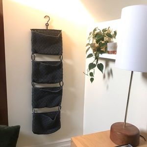 Knit hanging baskets/organizer
